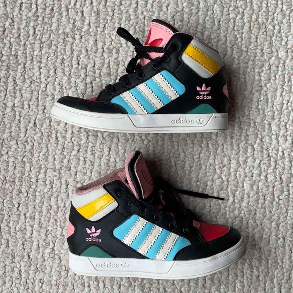 Adidas Originals Hardcourt hi rainbow shoes 12